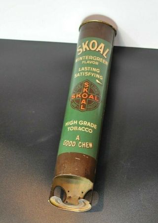 Antique Vintage Skoal Chewing Tobacco Dispenser Display