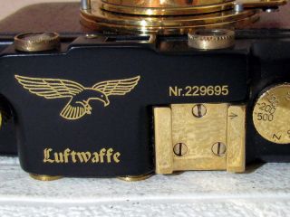 LEICA - II (D) Luftwaffe Eigentum WWII VINTAGE RUSSIAN 35mm BLACK CAMERA 8
