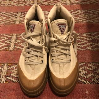 Guess Canvas High Top Sneaker Vintage 90s Size 7 Mens