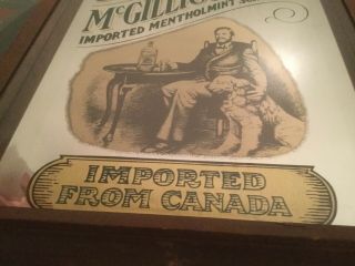 VINTAGE DR.  McGILLICUDDY’S IMPORTED MENTHOL SCHNAPPS MIRROR SIGN 2