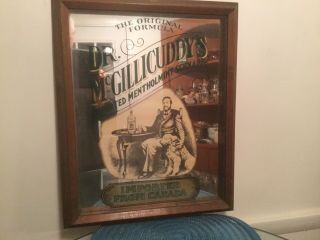 VINTAGE DR.  McGILLICUDDY’S IMPORTED MENTHOL SCHNAPPS MIRROR SIGN 6
