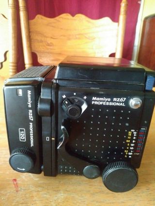 Vintage Mamiya RZ67 Professional 120 Camera With 2 Mamiya Sekor Lens F=180mm 2