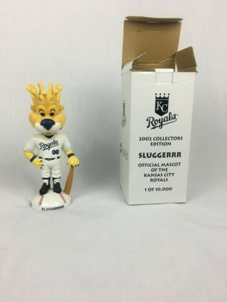 Rare 2002 Kansas City Royals Sluggerrr Slugger Mascot Bobblehead