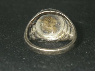 Vintage Sterling Silver & 10K Gold Girl Scout GSA Ring - Clark & Coombs 6