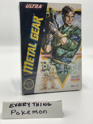 Metal Gear (nintendo Nes) H - Seam,  Rare