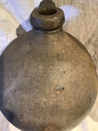 Antique American Ovoid Stoneware Jug Signed S.  Risley Sidney Risley Ovoid Jug Ex