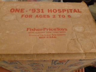 VTG Fisher Price Little People Play Family 931 CHILDREN ' S HOSPITAL 7