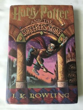 Harry Potter And The Sorcerers Stone.  W/dj Book 1st Edition First Printing.  Rare