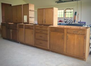 Vintage 50s/60s Cabinets Mutschler Nappanee Kitchen/garage/workshop - To Restore