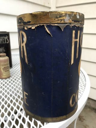 HONOR Coffee Tin Can VINTAGE Duluth MN 2 - 1/2 lb Geo Washington Gowan Lenning 4