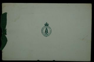 Ww2 Canadian Army Forestry Corps Christmas Card No 4 Company