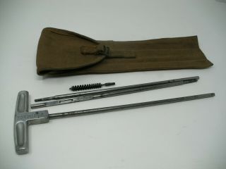 Vintage Ww2 M1.  30 Carbine B147612a 4 - Piece Cleaning Rod Set & C6572 Case