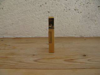 Vintage Accendino Dunhill Rollagas Lighter Gold plated Made switzerland. 3