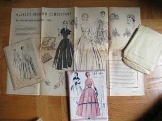 Mccalls 9530 Fashion Firsts Vintage Sewing Dress Pattern Sz 14 Bust 32 50s 1950s