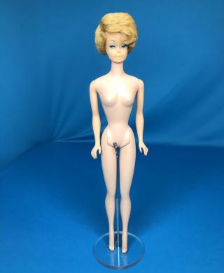 Vintage SIDEPART Ash Blonde Bubblecut Barbie American Girl Face Orig Swimsuit 7