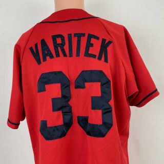 Majestic Jason Varitek Boston Red Sox Jersey Vtg Mlb Baseball Sewn Size Medium