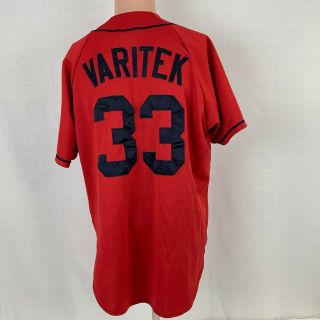 Majestic Jason Varitek Boston Red Sox Jersey Vtg MLB Baseball Sewn Size Medium 2
