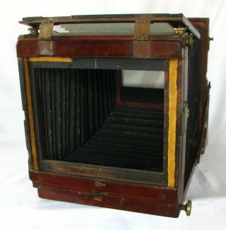 Rare 1890 J H Dallmeyer,  London,  Full Plate Wooden Tailboard Field Camera 7