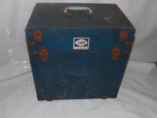 Vintage Cbs Vacuum Tubes Repairman Caddy Double Sided Box Case Toolbox Large