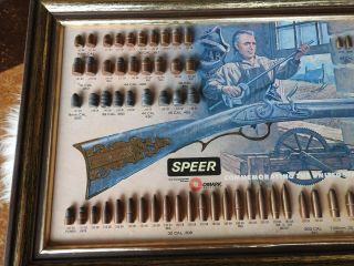 Speer Bullet Board Cartridge Ammo Display - Commemorating The US Bicentennial 4