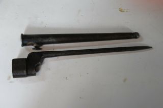 Spike Bayonet With Scabbard For The British Enfield No.  4 Rifle Lb Marked C79