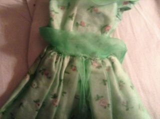 Vintage Barbie Modern Art dress tagged includes orig green spike heels 7