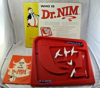 Who Is The Dr Nim - Vintage 1965 Marbles Game With Instructions - Esr