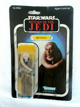 1983 Star Wars Return Of The Jedi Vintage Bib Fortuna Kenner On Card