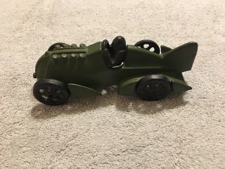 Vintage Hubley Cast Iron Jm201 Rocket Race Car With Driver