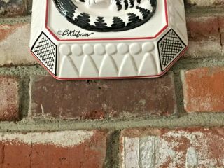 Awesome Vintage SIGMA KLIBAN Ceramic Cat Wall Plaque Dish 1980 ' s 3