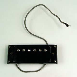 1972 Gibson Sg Special Neck Pickup Black Mini Humbucker Patent Sticker Vintage
