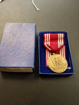 Vintage 1944 45 Ww Ii Army Good Conduct Medal Box