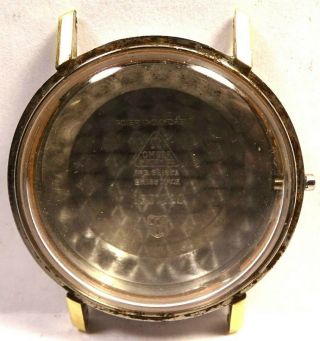Vintage Omega Seamaster Wrist Watch Case For Automatic 166.  020 Two Tone