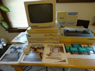 Rare Vintage Tandy 1000 Sl Computer,  Box.