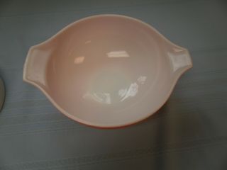 3 Vintage Pyrex Pink Gooseberry Cinderella Nesting Bowls 441 443 & 444 4