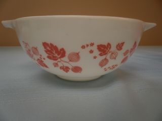 3 Vintage Pyrex Pink Gooseberry Cinderella Nesting Bowls 441 443 & 444 8