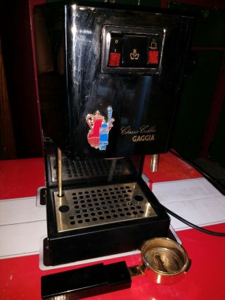 Vintage Gaggia Classic Gold Espresso Machine multi angle 20amp 250v plug 31150 2