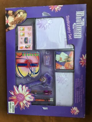 Britney Spears Back To School Stationary Set Dead Stock 2001 Vintage RARE 2