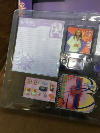 Britney Spears Back To School Stationary Set Dead Stock 2001 Vintage RARE 7