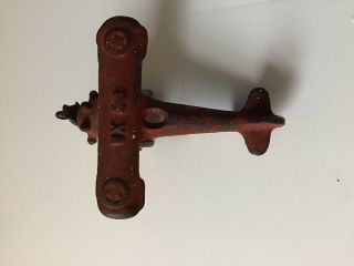 Old Cast Iron Toy Plane Ux 99 Red Airplane Hubley ?