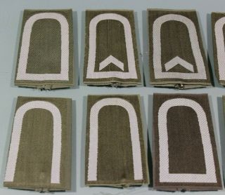 Post WW2 West German Bundeswehr Enlisted Slip On Shoulder Board Ranks Camo F242 2