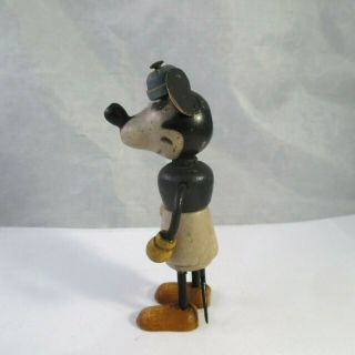 Vintage WALT DISNEY MINNIE MOUSE FUN - E - FLEX WOOD FIGURE 3 - 3/4 