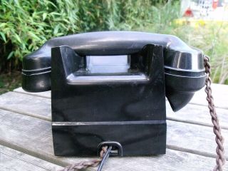 Vtg 50s Black Bakelite Telephone GPO Phone Bakerlite 326CB Retro old 60s 5