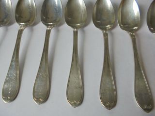 7 Vintage Tiffany & Co Sterling Silver Spoons Hallmark P S Sterling Rare Pattern