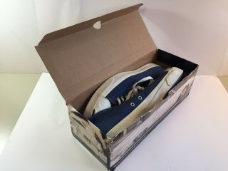 Vintage CONVERSE Jack Purcell Navy Blue Sneakers Men ' s size 11 Shoes MADE IN USA 10