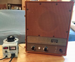 Ampex 620 amplifier - speaker - Vintage 1950 ' s classic suitcase monitor - 7
