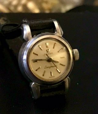 Vintage Ladies Omega Ladymatic Swiss Watch.  Stainless Steel Case.  455 Movement