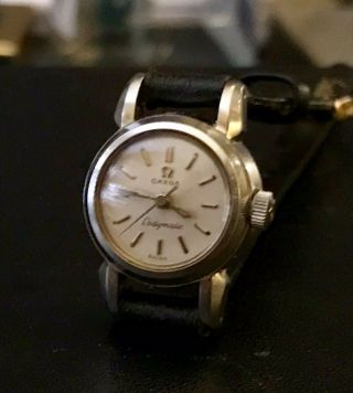 Vintage Ladies Omega Ladymatic Swiss Watch.  Stainless Steel Case.  455 Movement 2