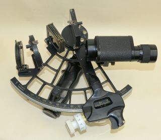 Marine sextant by C.  Plath,  Hamburg in case 4