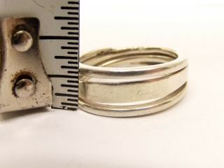 Vtg Anna Greta Eker Sterling Silver Ring Sz 7.  75 Norwegian Modernist Norway Coil 5